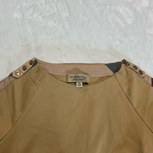 Burberry Tan Mini Dress with Pocket Accents - Picture 9 of 10